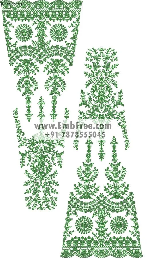 lahenga embroidery design-ID:22600