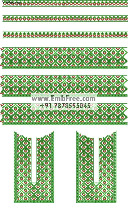 neck embroidery design-ID:22605