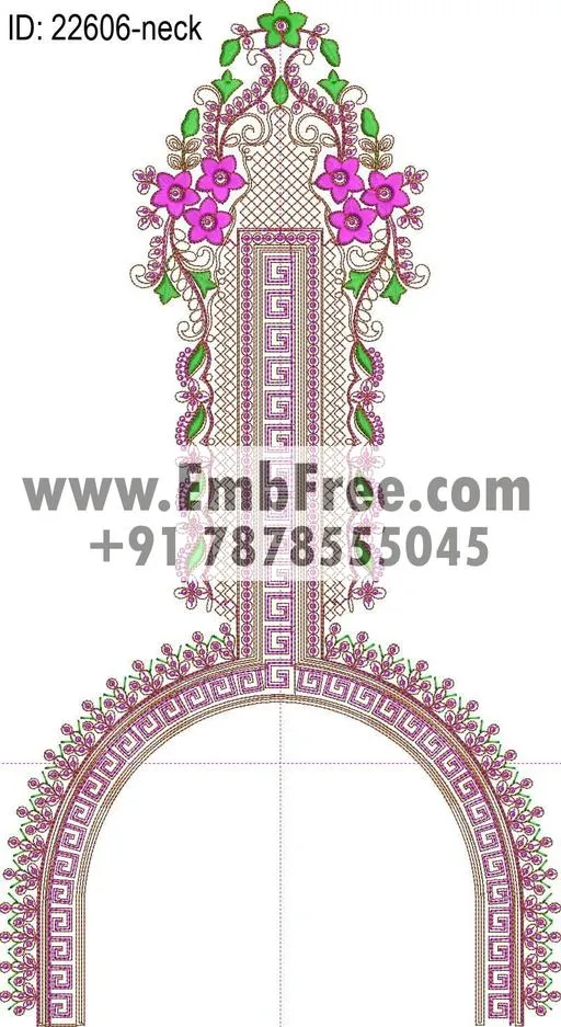 neck embroidery design-ID:22606