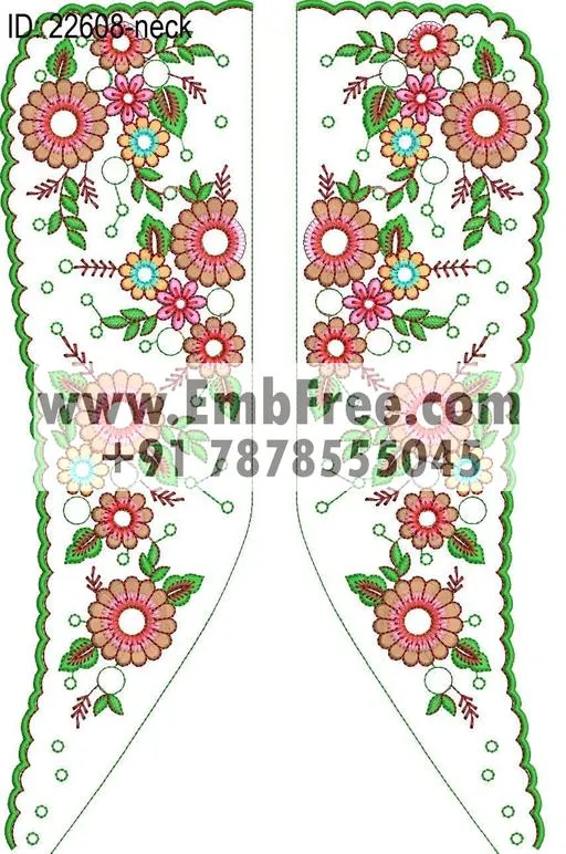 neck embroidery design-ID:22608