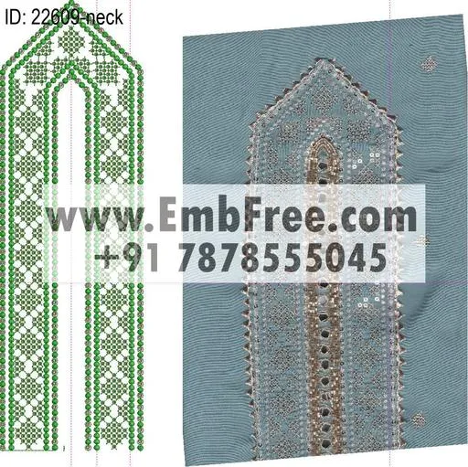 neck embroidery design-ID:22609