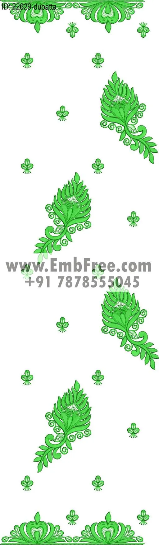 top dupatta embroidery design
