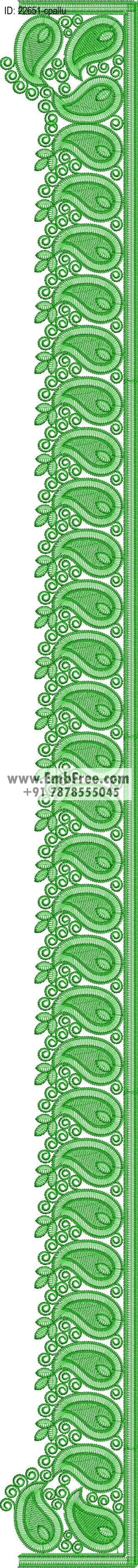 saree cpallu embroidery design