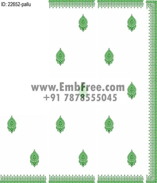 Embroidery designs for saree id:22652
