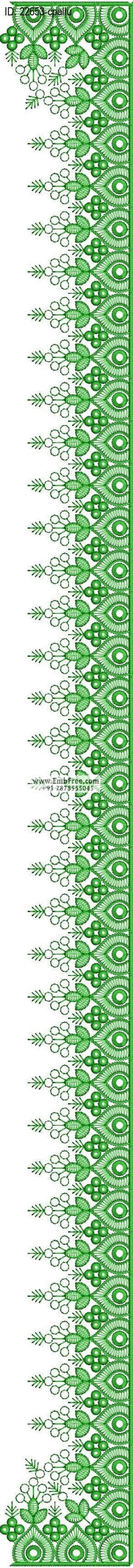 saree cpallu embroidery design
