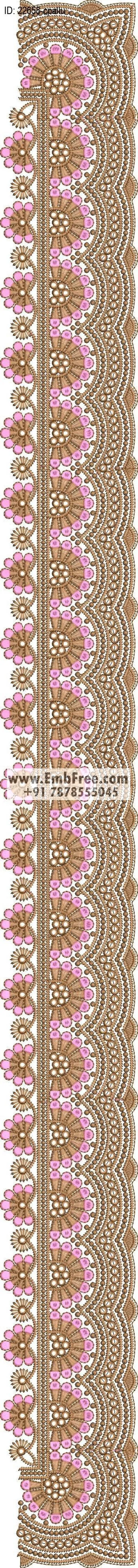 saree cpallu embroidery design