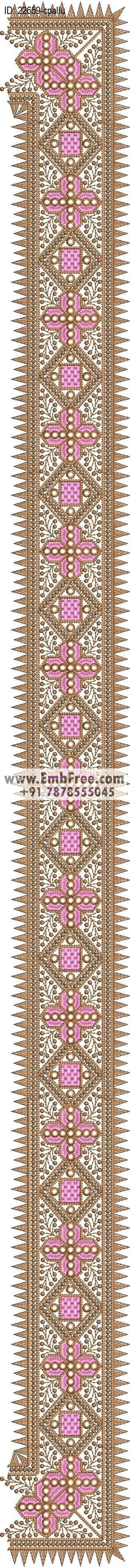 saree cpallu embroidery design