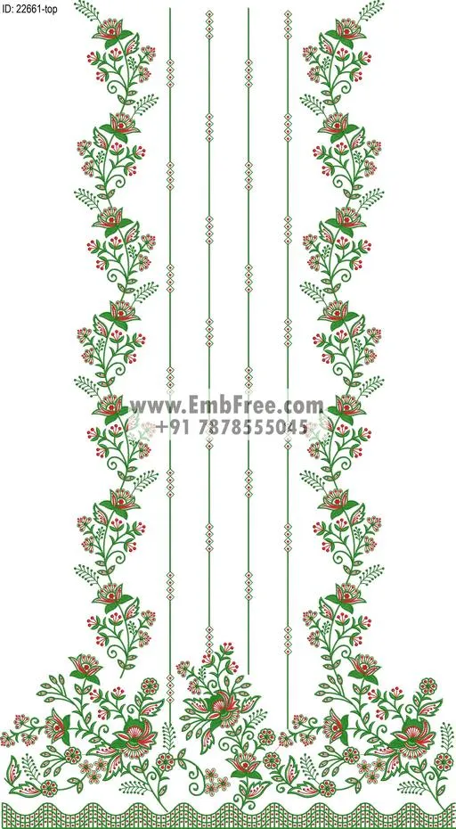Embroidery Designs for dress id:22661