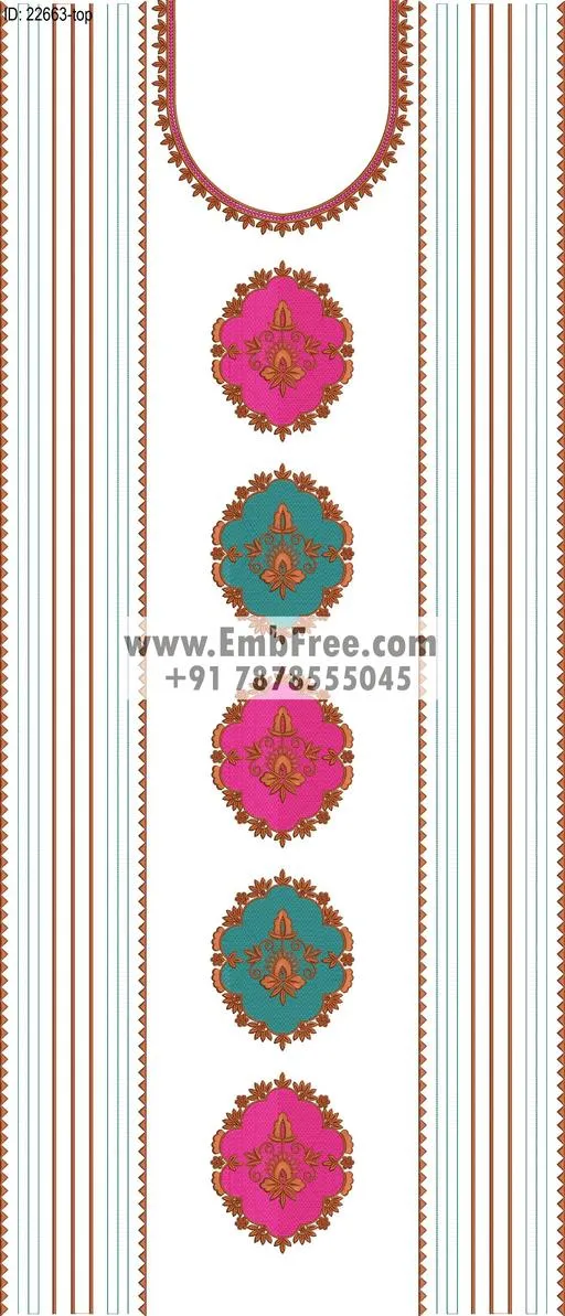 Embroidery Designs for dress id:22663