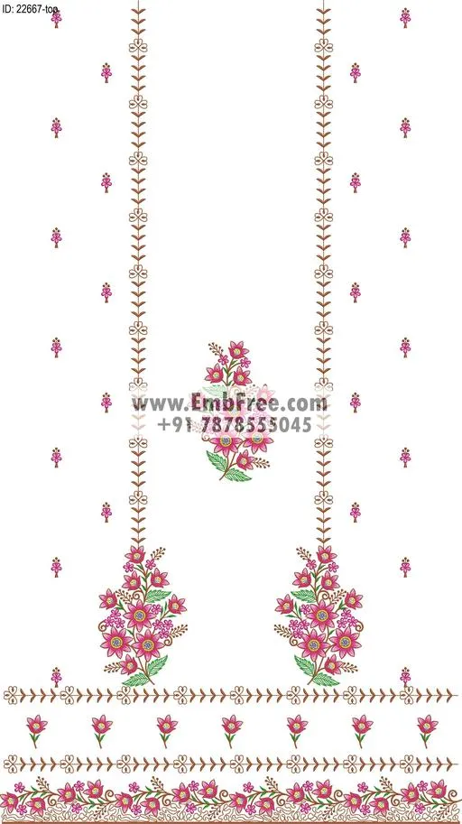 Embroidery Designs for dress id:22667