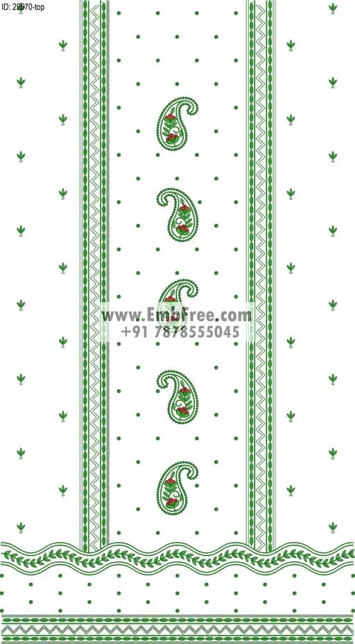 Embroidery Designs for dress id:22670