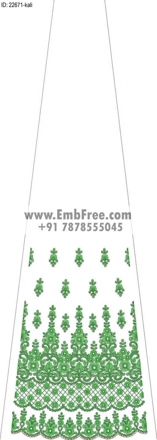 lahenga embroidery design-ID:22671
