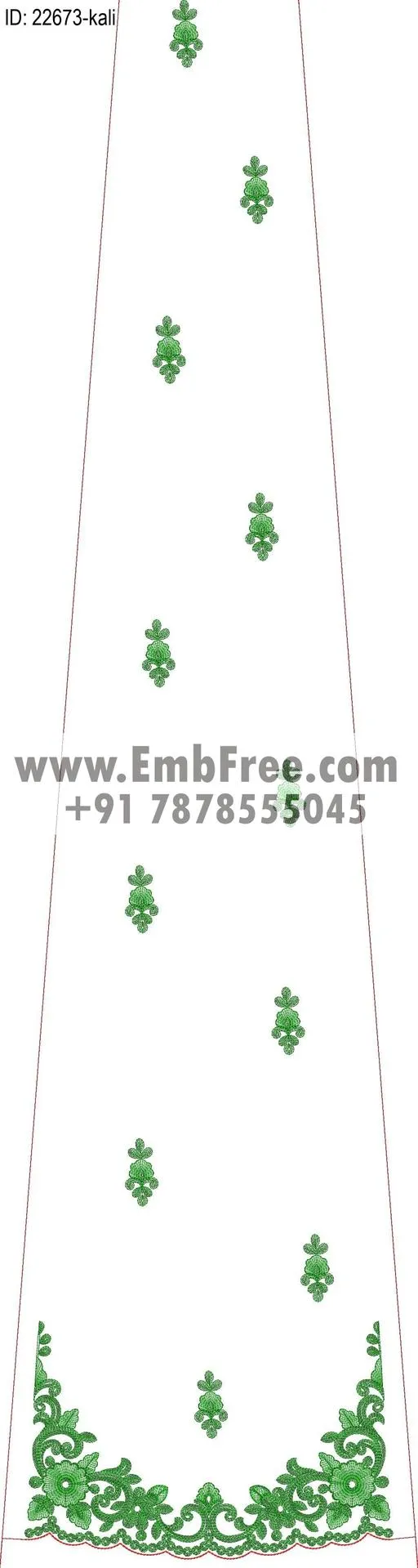 lahenga embroidery design-ID:22673