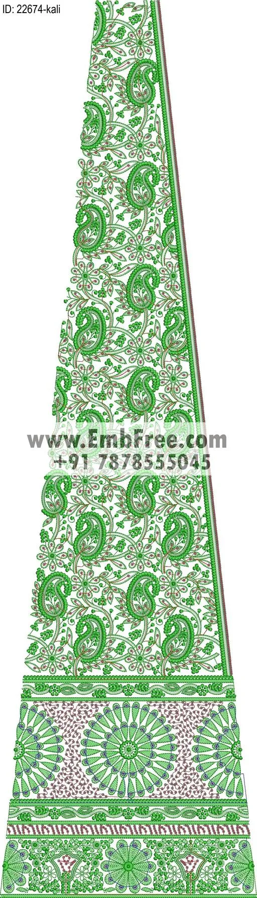 lahenga embroidery design-ID:22674
