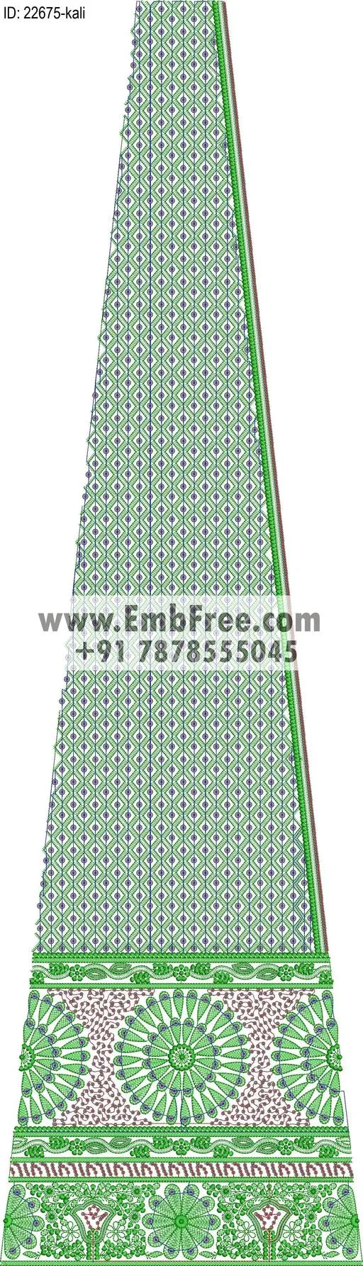 lahenga embroidery design-ID:22675