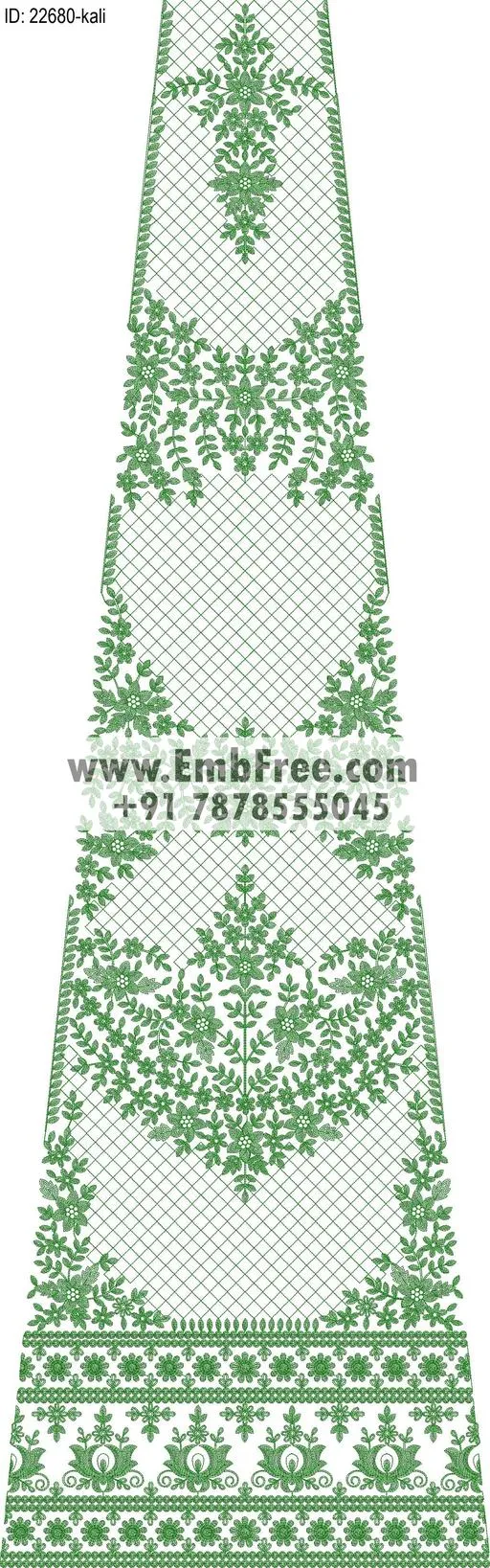 lahenga embroidery design-ID:22680
