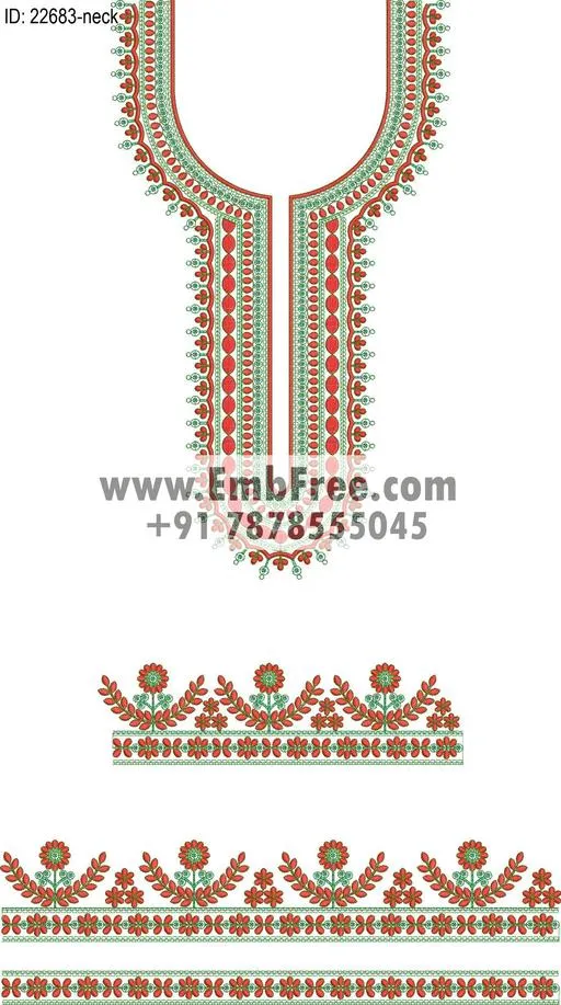 neck embroidery design-ID:22683