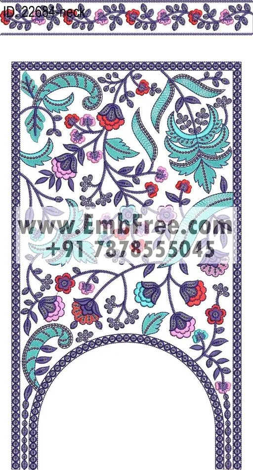 neck embroidery design-ID:22684