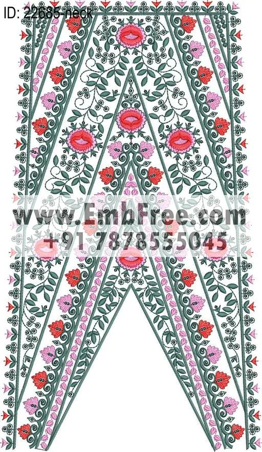 neck embroidery design-ID:22685