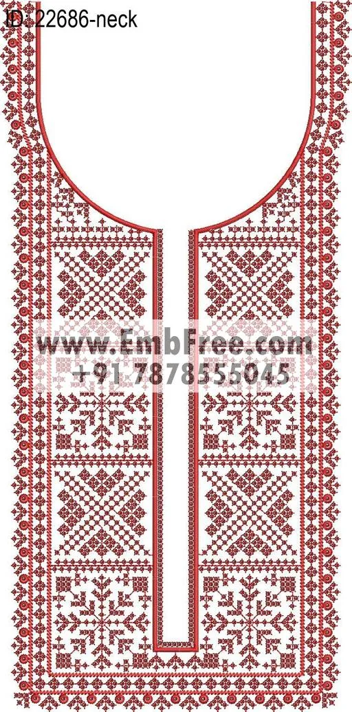 neck embroidery design-ID:22686