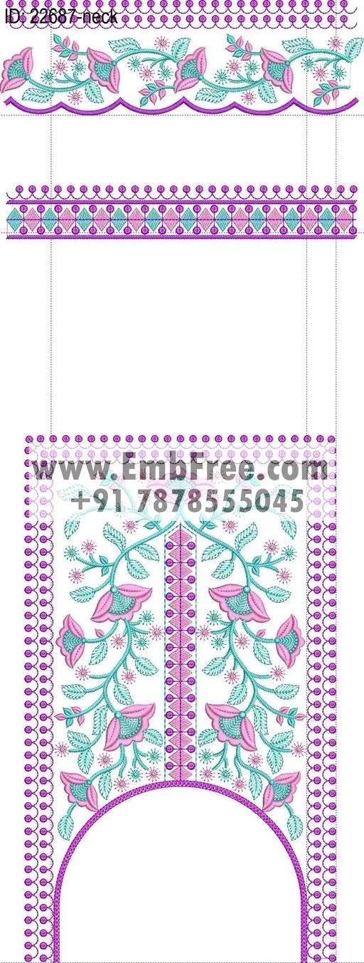 neck embroidery design-ID:22687