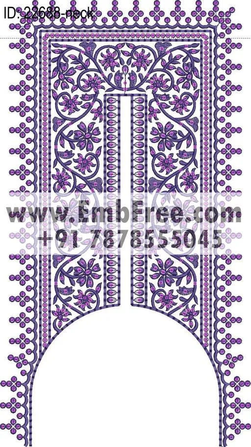neck embroidery design-ID:22688