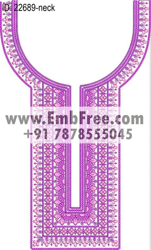 neck embroidery design-ID:22689