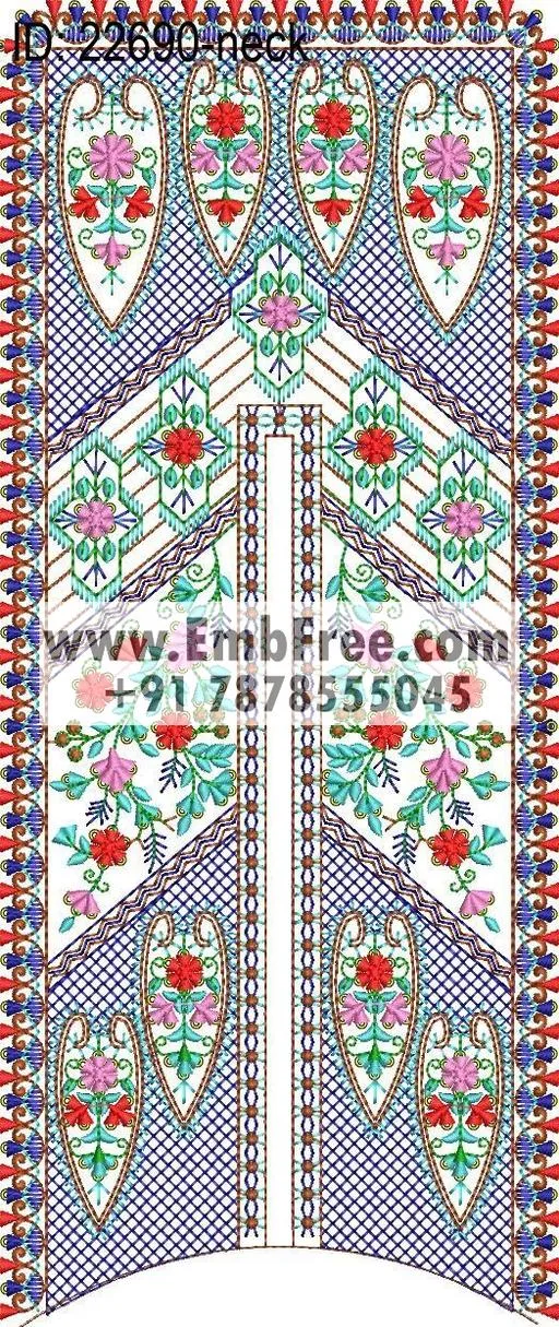 neck embroidery design-ID:22690