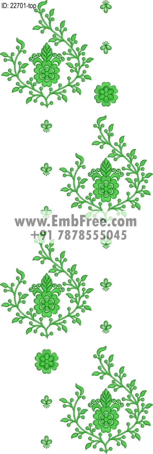 Embroidery Designs for dress id:22701