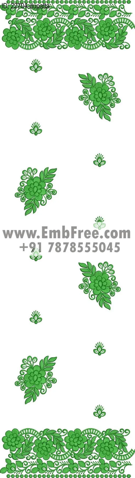 top dupatta embroidery design