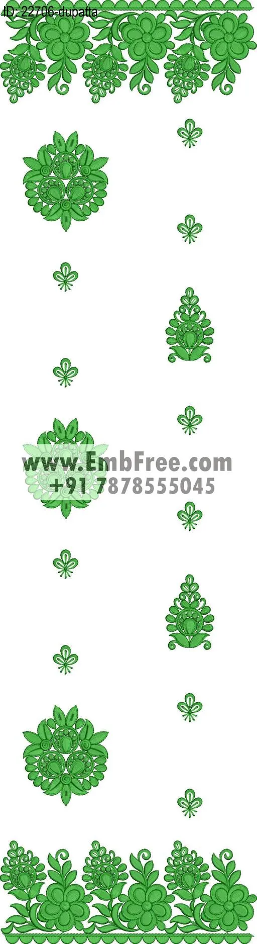 top dupatta embroidery design