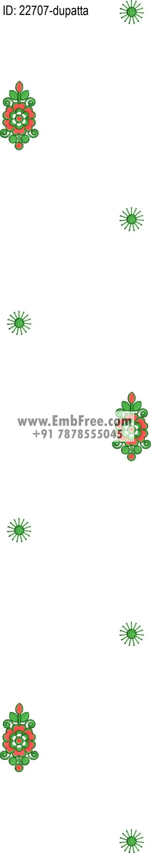top dupatta embroidery design