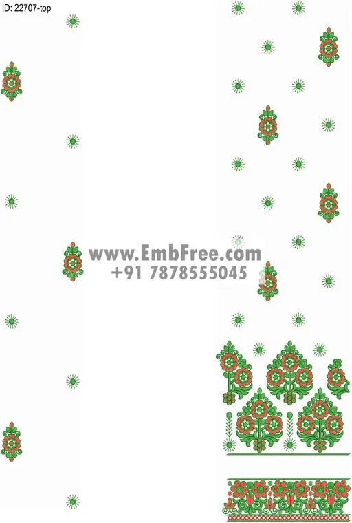 top dupatta embroidery design-ID:22707
