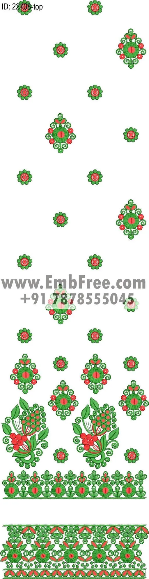 Embroidery Designs for dress id:22708