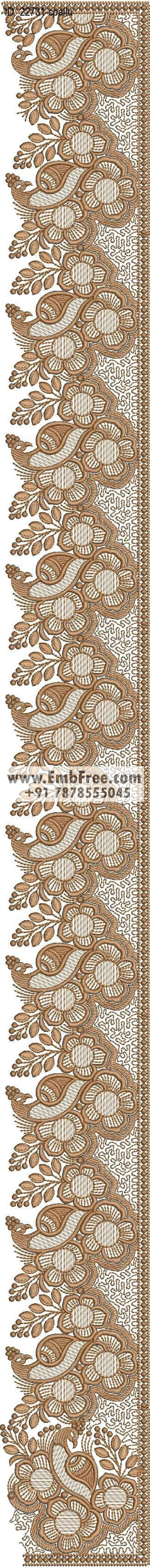 saree cpallu embroidery design
