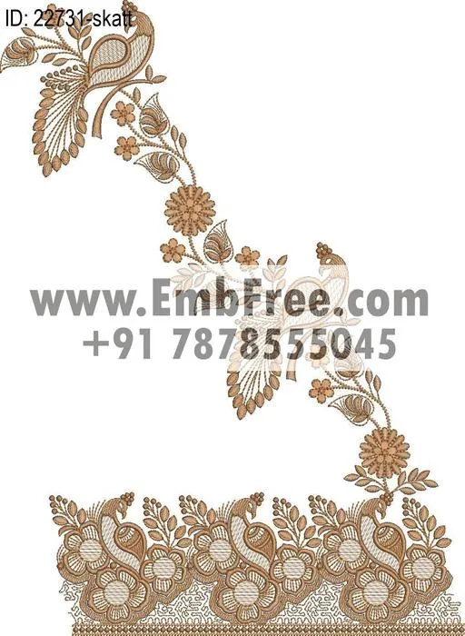 saree cpallu embroidery design thumbnail 3