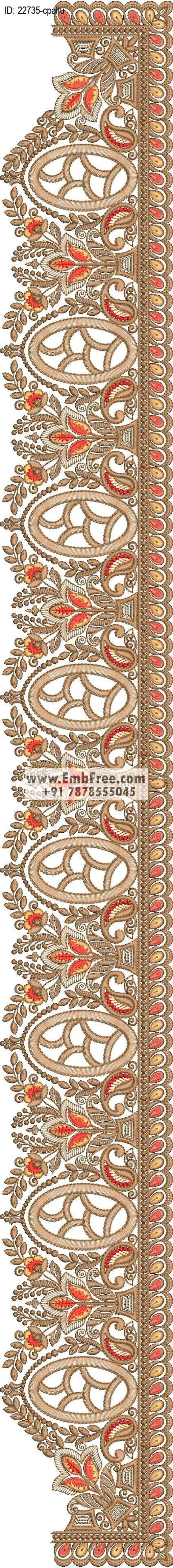 saree cpallu embroidery design