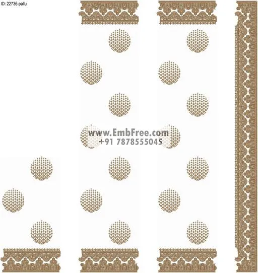 Embroidery designs for saree id:22736