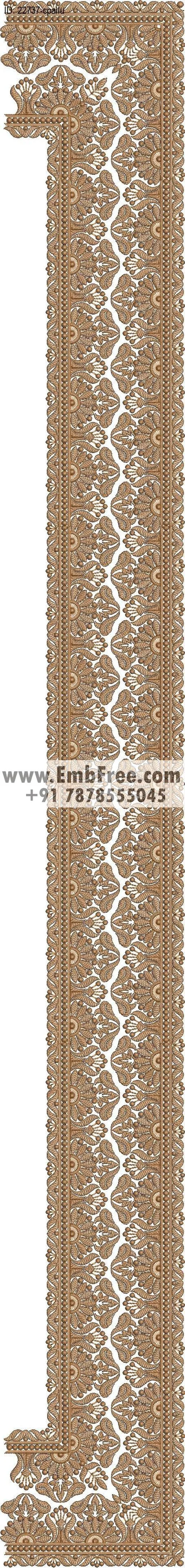 saree cpallu embroidery design