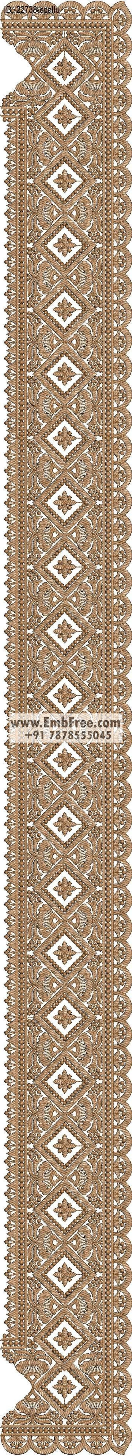 saree cpallu embroidery design