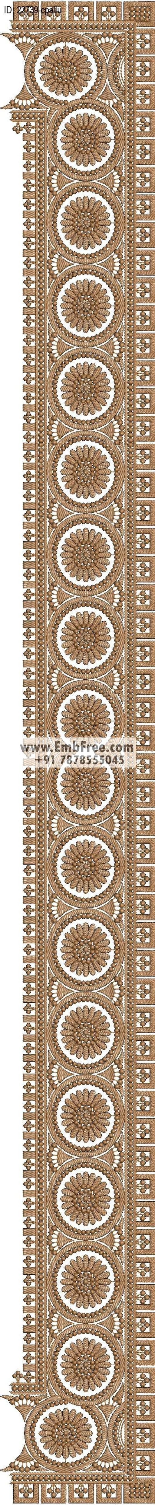 saree cpallu embroidery design