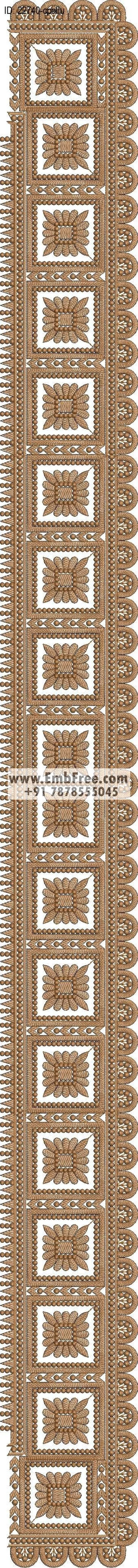 saree cpallu embroidery design