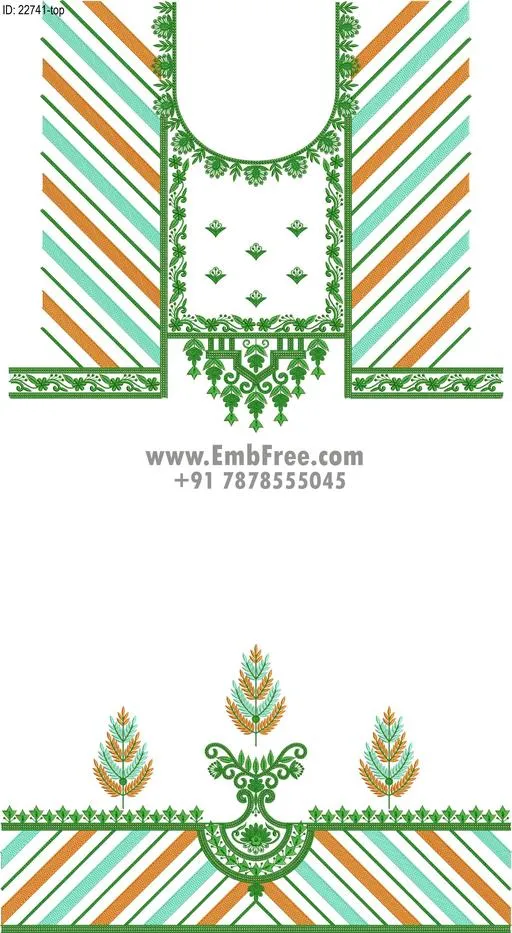 Embroidery Designs for dress id:22741