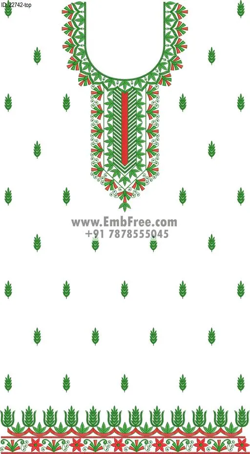 Embroidery Designs for dress id:22742
