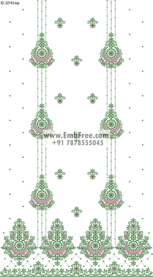 Embroidery Designs for dress id:22743