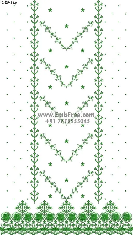 Embroidery Designs for dress id:22744