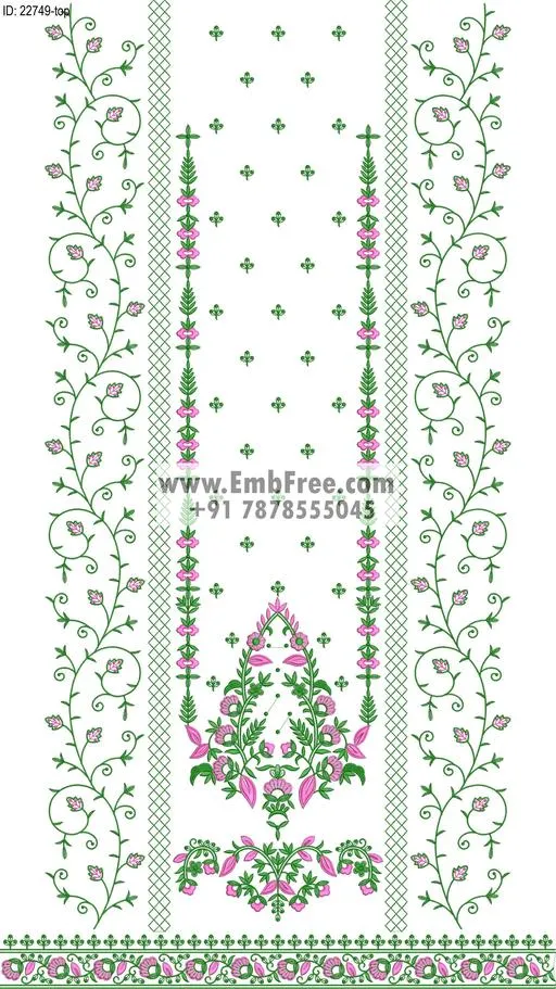 Embroidery Designs for dress id:22749