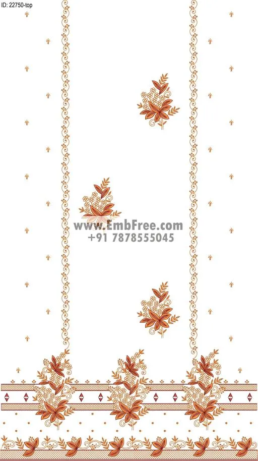 Embroidery Designs for dress id:22750
