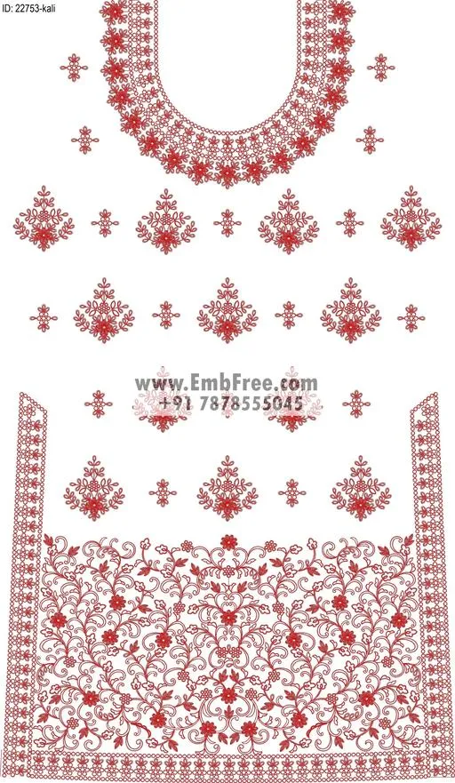 lahenga embroidery design-ID:22753