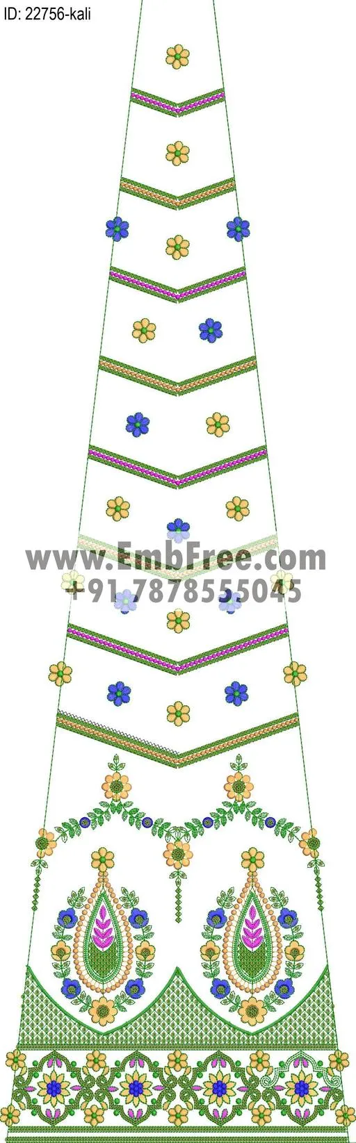 lahenga embroidery design-ID:22756